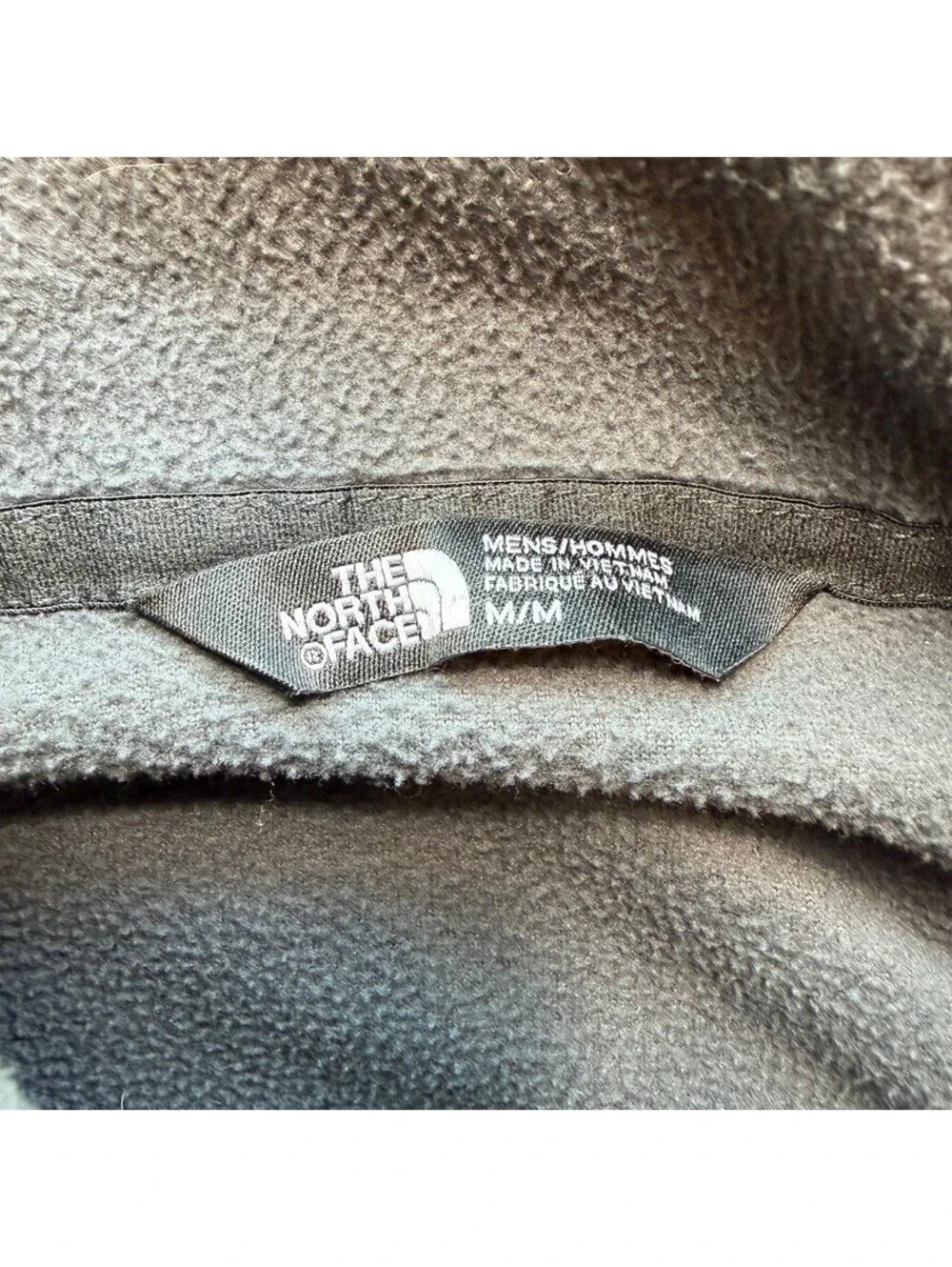 The North Face Men’s M Gray Quarter Zip Fleece Pullover Hiking Outdoor TNF